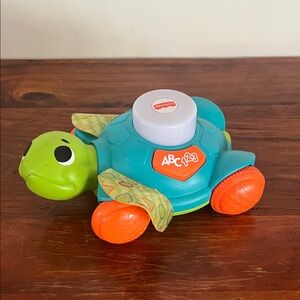 Fisher-Price ABC Turtle Push Toy - Green and Orange